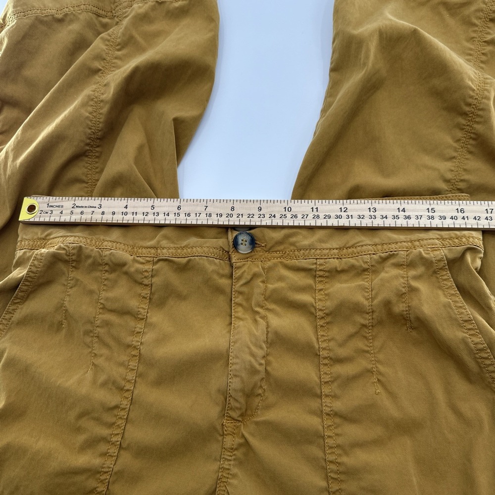 Anthropologie Pants Woman's 31 Cargo Look Wide Leg Baggy Canvas Look Ripstop - Picture 8 of 13
